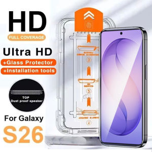 Tempered Glass Screen Protector For Samsung Galaxy S26 Ultra S26 Plus S26 Dust Free Easy Installation Protective Glass Film