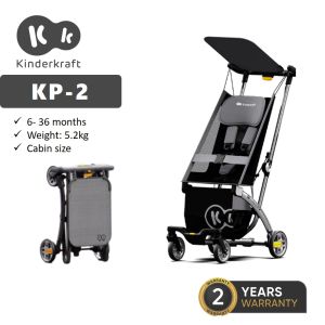 Kinderkraft KP2 Cabin Size Stroller Baby Auto Fold Lightweight Compact Travel