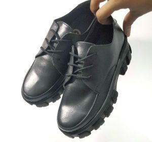 Sepatu Boots tali Wedges Flat Wanita Premium three hole korea