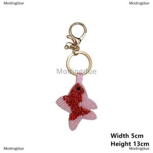 [COD] Modingdue Beaded Patch Sequin Rhinestones Crab Starfish Seashell Conch Keychain For Embellishing Bag Charm Decor