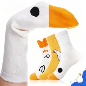 Kawaii Hoạt Hình Điên Ngỗng Đầu Tất Nữ Họa Tiết Ngỗng Dễ Thương Nữ Ngộ nghĩnh Tất Sàn Nhà Ngủ