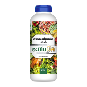 อะมิโนมิค 1ขวด สูตรเร่งราก เร่งดอก ใบเขียว ใบหนา พืชต้นโตไว ขยายขนาดผล ขั้วเหนียว เพิ่มน้ำหนัก ลดต้นโทรม ขนาด 1 ลิตร