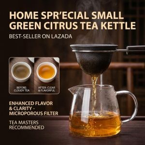 Highend tea drain special small green citrus nonporous filter tea strainer