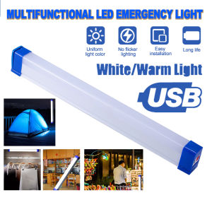 30W/60W/80W LED Light Tube USB Rechargeable Emergency Light Tent Light Camping Light Portable DC 5V Super Bright Market Light lampu gantung camping