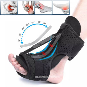 Adjustable Foot Drop Orthosis Brace Ankle Support with Plantar Fascia Support and Aluminum Strip Splint Reinforcement