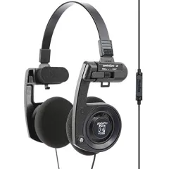 Koss Porta Pro Limited Edition Black Gold On-Ear Headphones, in-Line  Microphone, Volume Control and Touch Remote Control, Includes Hard Carrying  Case