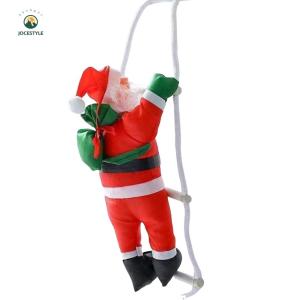 LovSpor❤1pc Climbing Ladder Santa Claus with Rope Santa Claus Climbing Rope Pendants for Home Garden Festive Holiday Adornment