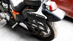 Motorcycle Saddlebag Bracket   Cruising Prince Saddlebag   Tool Bag Hanging Bag Bracket Black New Direct Sales #