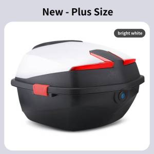 SJ108 35 liters Motorcycle Tail Box Universal Thickened Large Top Box Electric Vehicle Waterproof Storage Box