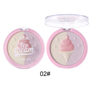 [COD] s.f.r  New ice cream dual-color highlighter powder   Natural delicate shimmer powder highlighting contouring