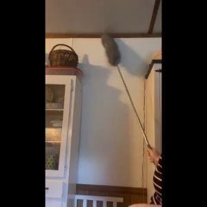 แปรงปัดฝุ่น ไม้ปัดฝุ่น ไม้กวาดหยากไย่ ปรับยืดและงอตัวได้ ดึงดูดฝุ่นด้วยไฟฟ้าสถิต ปัดฝุ่น ปรับได้ 2.8เมตร