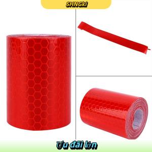 SHNGki Băng dính phản quang tự dính 1mx5cm dùng cho ô tô xe tải cuộn phim dán cảnh báo an toàn