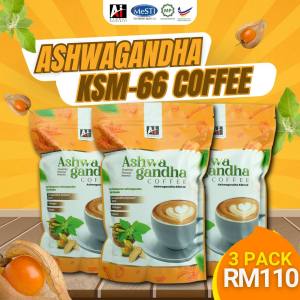 3 Pack Ashwagandha Coffee AI Global Resources [Free shipping & ship everyday]
