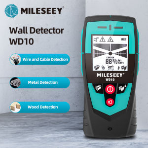 Mileseey 3-In-1 Stud Finder Scanner WD10 Multifunction Wall Detector AC Wire Wood Metal Finder Hidden in Walls Ceilings and Floors