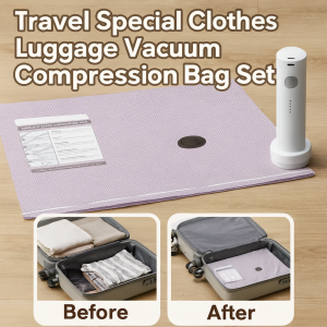Vacuum Compression Bag Set Electric Pump Seal Vacuum Storage Bag for Clothes
