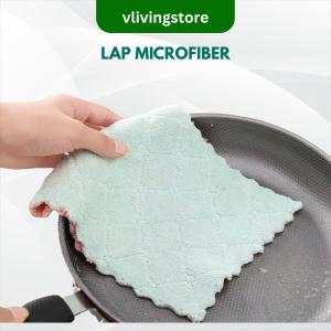 Kain Lap Microfiber Cuci Piring Anti Minyak-Lap Tangan Serbaguna