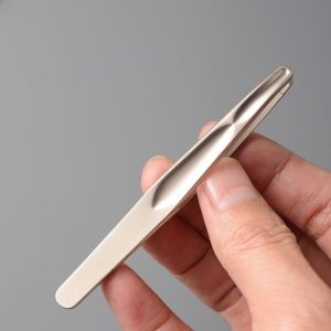 WININ Professional Eyebrow Clips Round Head Stainless Steel Eyelash Extension Tweezers Seamless Clips Facial Hair Removal Tweezers Beard Trimming