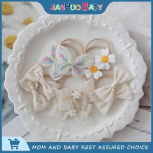 JiaShuo Baby Toy 10Pcs Lot Cute Childrens Hair Decoration Trendy Handmade Elastic Ball Hair Bands Lovely Headwear Hairpins Accessory For Girls