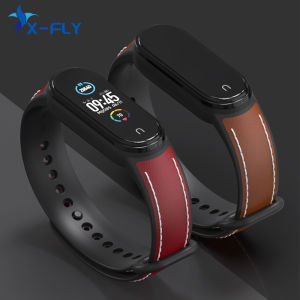 Strap For Mi Band 7 Smart Bracelet Genuine Leather Wrist Band for Xiaomi Mi Band 6 5 Wristband Correa Xiomi Miband 6 Replacement