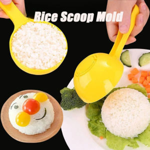 1Pcs Semicircle Rice Scoop Mold Plastic Non-stick DIY Sushi Mold Rice Ball Spoon Bento Maker Kitchen Accessories
