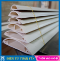 Nẹp sàn bán nguyệt gen nhựa đi dây điện nhiều kích thước. 