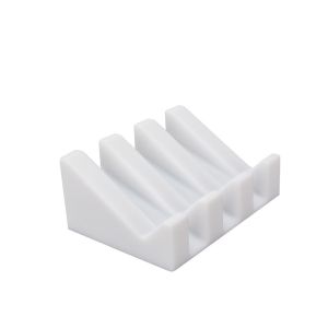 SKINJOY Tilt Drain Soap Dish Silicone Portable Soap Holder Sponge Tray Self-Draining Soap Rack Bathroom