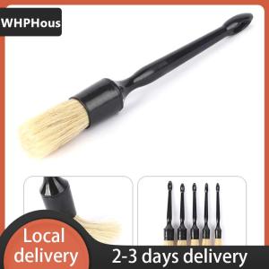 [COD] WHPHous Ship within 24 hours 3PCS Interior Detail Brush Boar Hair Bristle Brushes Car Cleaning Detail Tools