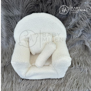 Kursi Properti Foto Bayi Newborn Sofa Mini Photografy Photoshoot Bahan Rapsur Bulu Korea Aesthetic