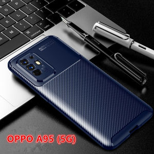 OPPO A95 (5G) / OPPO A17 2022 CARBON TEXTURE SOFT TPU BACK CASE