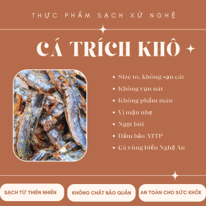 500g Khô cá trích lột vỏ dày thịt ăn tốn cơm_ đặc sản Xứ Nghệ
