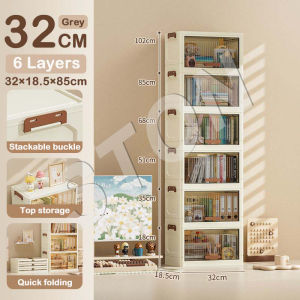STON Foldable Storage Cabinet With Flip Door Plastic Storage Box Wardrobe For Clothes Toys Home Storage Box Organisers