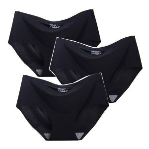 【แพ็ค 5ตัว】กางเกงในผู้หญิง กางเกงในไร้ขอบ ผ้านุ่มลื่น เย็นสบายใกล้ผิว NY048