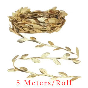 (5m/roll) Silk Leaf-Shaped Handmade DIY With Lace Leaves Wedding Decoration Flower Packaging
