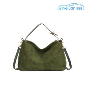 Women Faux Suede Shoulder Bag with Durable Strap and Spacious Interior Perfect for Casual and Office Wear