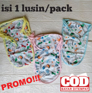 PROMO Popok kain bayi termurah/popok bayi motip fulprint isi 1 lusin/popok bayi newborn termurah