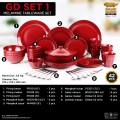1SET Melamin Golden Dragon (42pcs) /Melamin Tableware SET. 