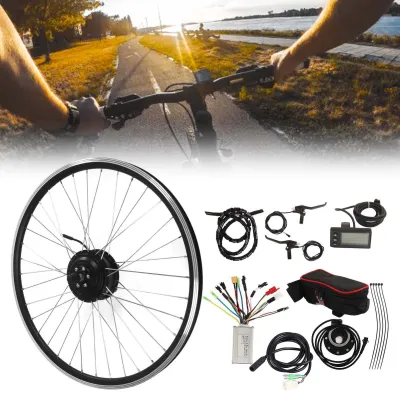 Electric Bike Conversion Kit Waterproof Front Wheel Electric Bicycle Motor Kit for Cycling