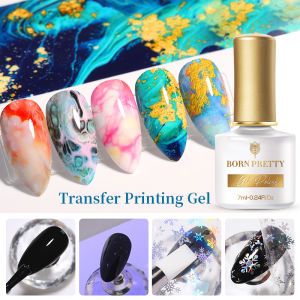 BORN PRETTY 10ml Transfer Foil Gel Nail Art Polish Nail UV Gel Adhesive Sticker Nail Glue Soak Off UV Printing Gel Varnish Nail Art Gel