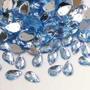 payet tetes diamond jahit akrilik grade A ukuran 8x13mm per lusin