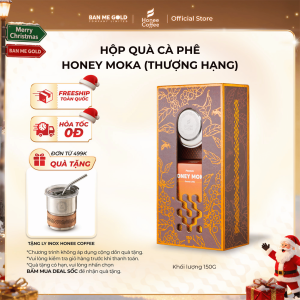 [TẶNG PHIN CÀ PHÊ] Hộp Quà Cà Phê Honey Moka 150g - Mật Ong Hoa Cà Phê Nguyên Chất Chính Hãng Ban Me Gold - Honee Coffee