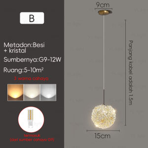 2025 lampu gantung kecil kristal baru rumah ruang tamu ruang makan restoran bar lampu hias lampu kamar tidur lampu gantung sederhana modern