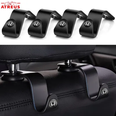 1/2Pcs Honda Car Back Seat Hanger Hooks Freed Brio City Civic CRV HRV BRV Accord Jazz Car Organizers Seat Rear Hooks Decoration Car Accessories