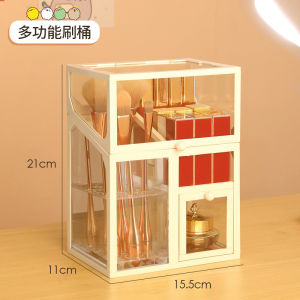 Hicus SG Glass Cosmetic Lipstick Holder Makeup Organizer Table makeup Brush Organizer Holder with Pearls