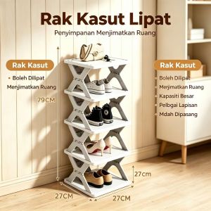LONTAI DIY Multi-layer Shoes Rack Foldable Shoes Storage Dustproof Space Saving Large Capacity Shoes