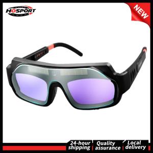 Automatic Dimming Welding Protective Goggles Anti-glare Safety Eye Protection Glasses Portable Argon Arc Welding Goggles Welding Protective Accessories