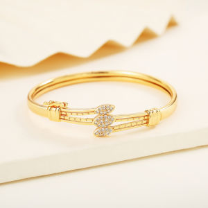 Y073 Gelang Wanita SATU MATA Lapis Emas Silver Berlian Imitasi Korea Fashion Elegan Women Bracelet