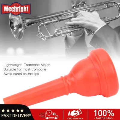 Mechright ปากเป่าทรอมโบน MT-22 พลาสติก ABS น้ำหนักเบาทนทานอัลโตทรอมโบนปากสำหรับของขวัญสำหรับเครื่องดนตรีการออกกำลังกายสำหรับผู้เริ่มต้นสำหรับเด็ก (สีดำ)