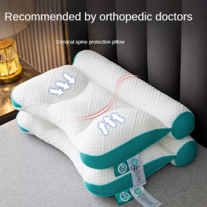 Sleep Enhancing Cervical Support Comfort Goose Down Pillow Sleep Neck Pillow Washable Pillow For Neck Support 枕头