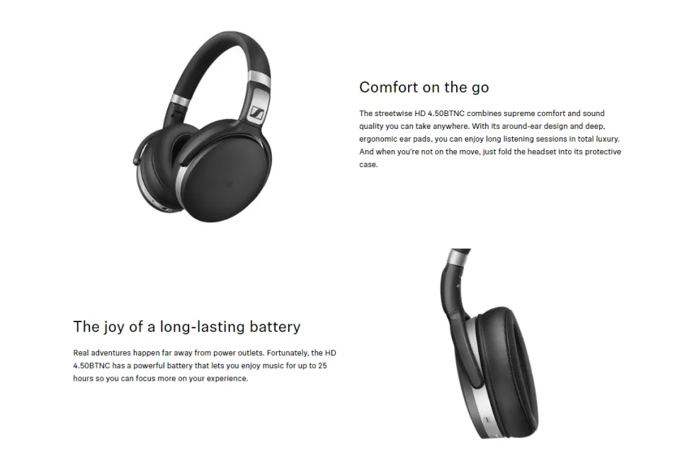 Sennheiser hd discount 4.50 battery level