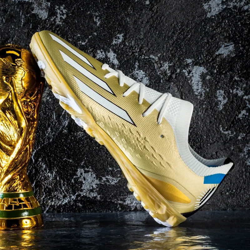 Kids gold hot sale football boots